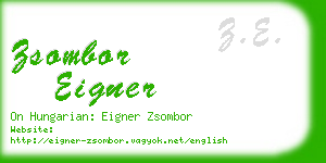 zsombor eigner business card